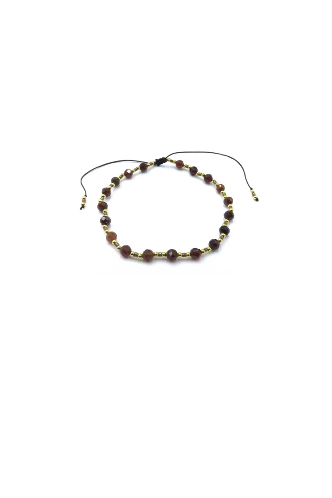 Shop Sliding Knot Bracelet With Cutting Stone - Origen Imports