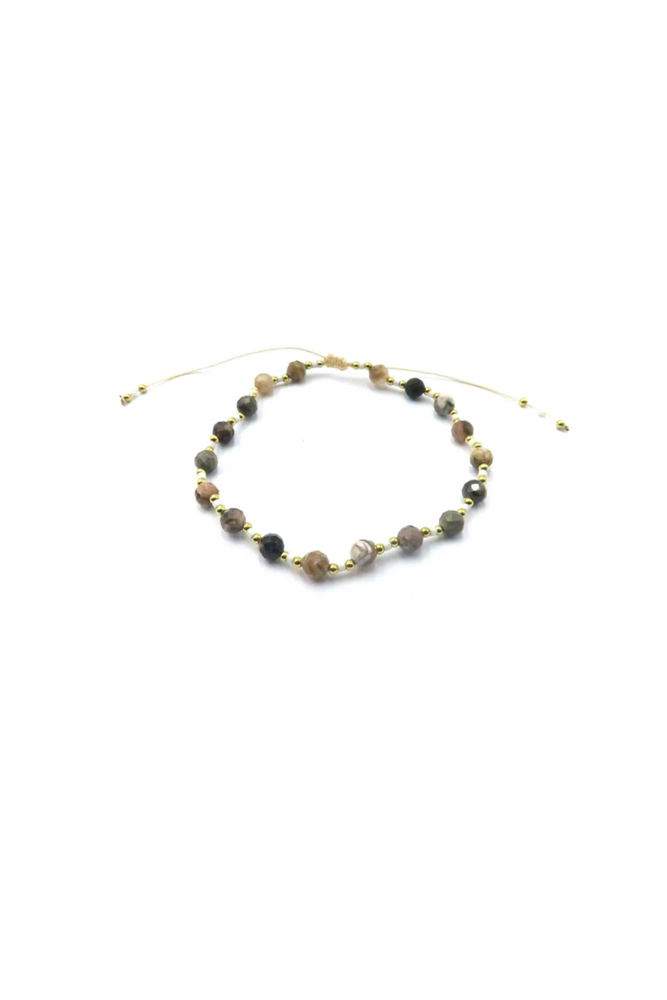 Shop Sliding Knot Bracelet With Cutting Stone - Origen Imports