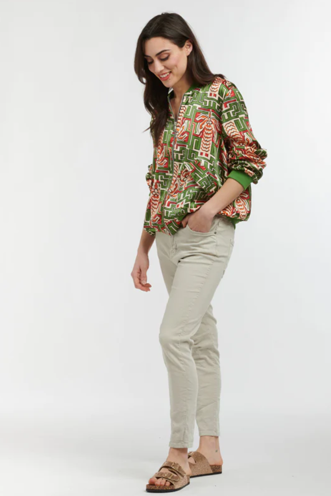 Shop Green Cafe Jacket By Italian Star - Origen Imports