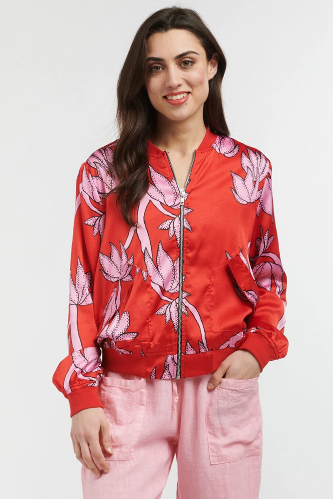 Shop Red Cafe Jacket By Italian Star - Origen Imports