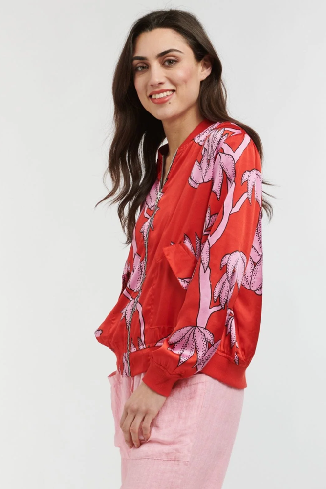 Shop Red Cafe Jacket By Italian Star - Origen Imports