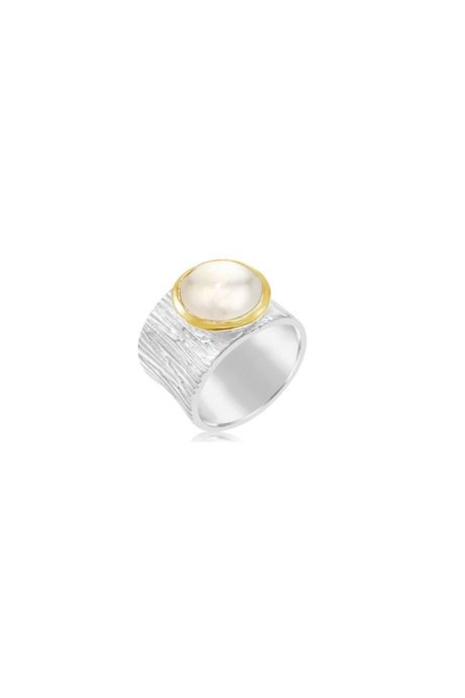 Shop Juno Sterling Silver Pearl Ring - Origen Imports