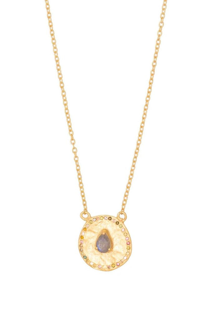 Shop Labradorite Majorelle Necklace by Rubyteva - Origen Imports