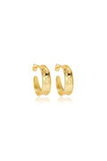 Nomad Large Textured Golden Hoops by Susan Rose