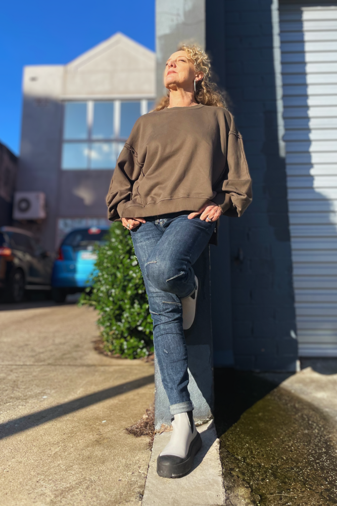 Shop Luna Oversized Slouchy Sweater By Pixi Carnival - Origen Imports