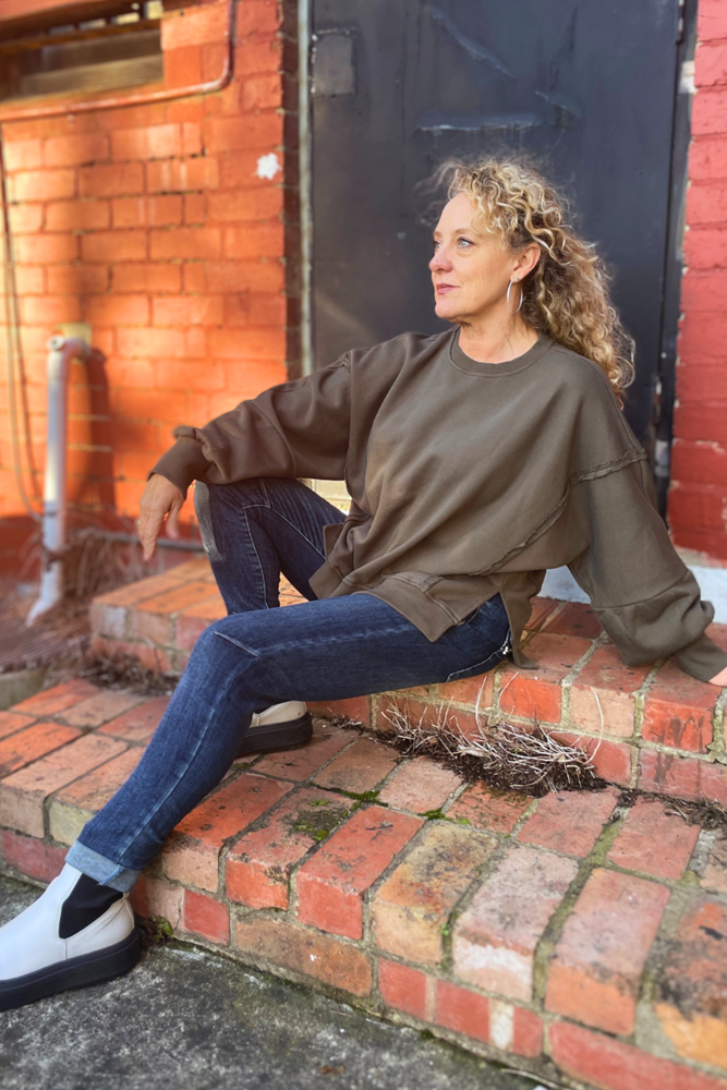 Shop Luna Oversized Slouchy Sweater By Pixi Carnival - Origen Imports