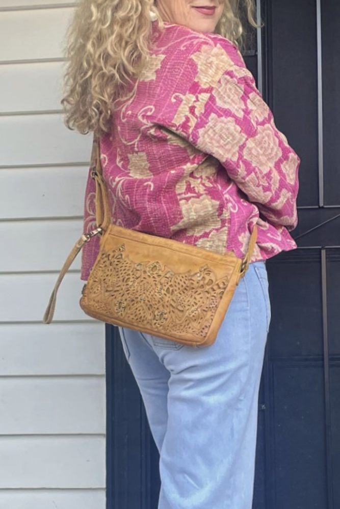 Shop Mara Crossbody Leather Bag By Art N'Vintage - Origen Imports