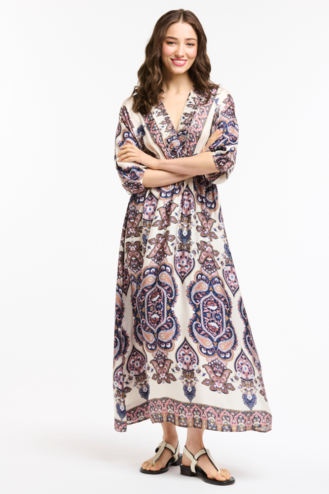 Shop Maxi Viscose Dress with Floral Print by Urban Luxury - Origen Imports