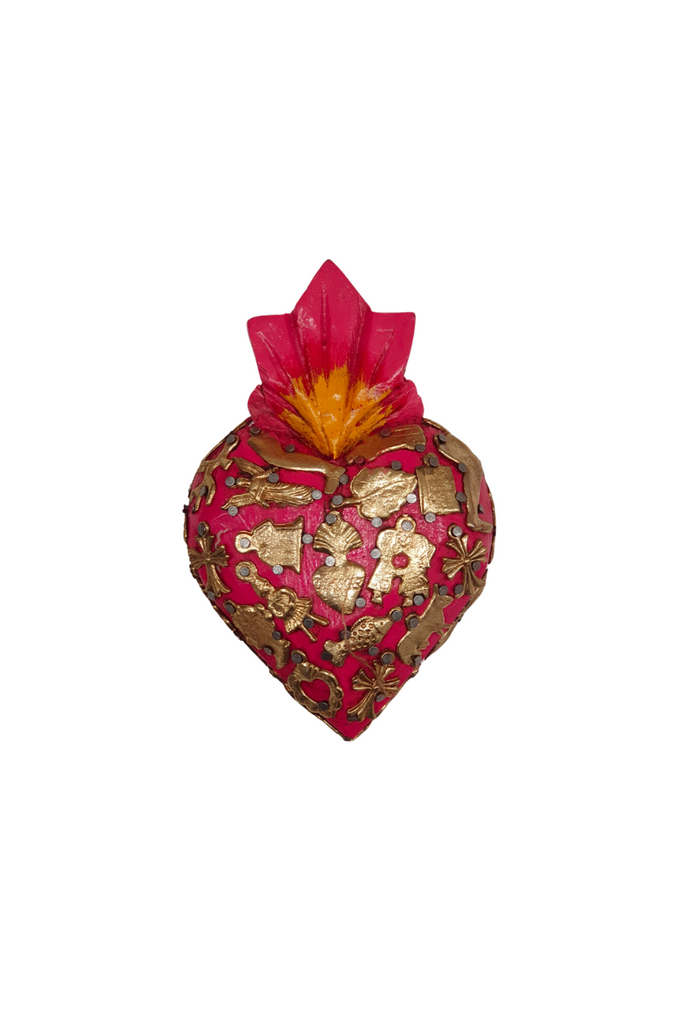 Shop Mexican Milagro Heart Small - Pink - Origen Imports
