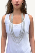 Silver Multi-Strand Layered Necklace by Origen