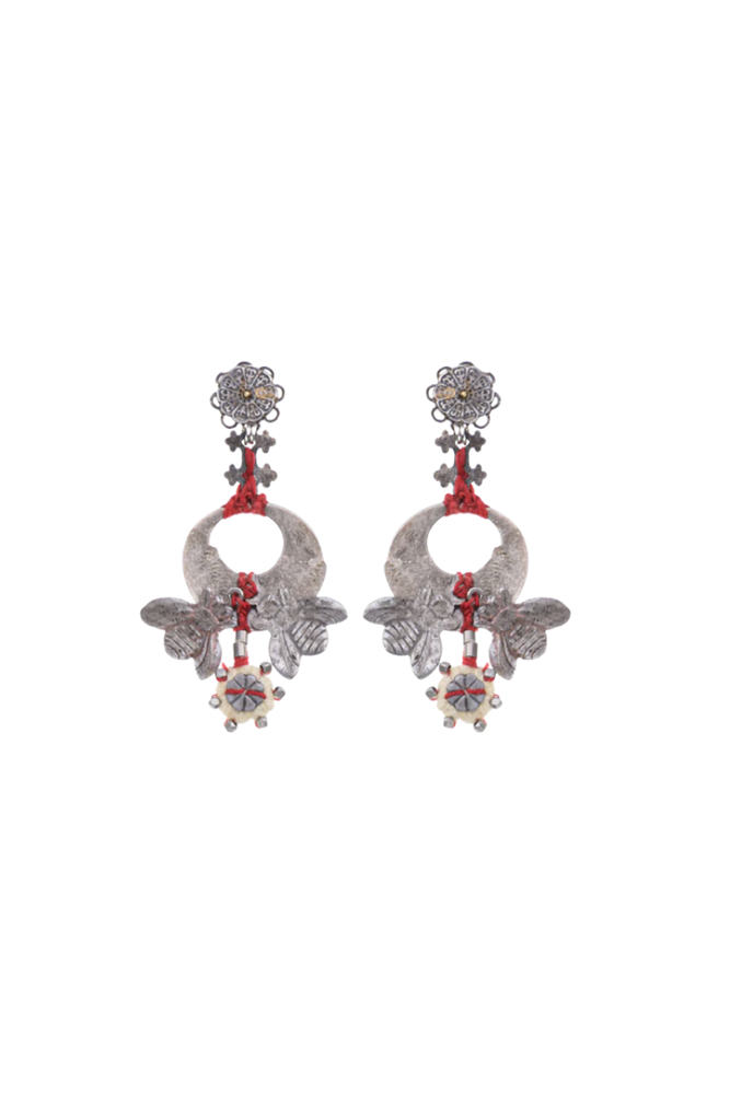 Myrrena Earrrings From The  Metal Bloom Set by Ayala Bar
