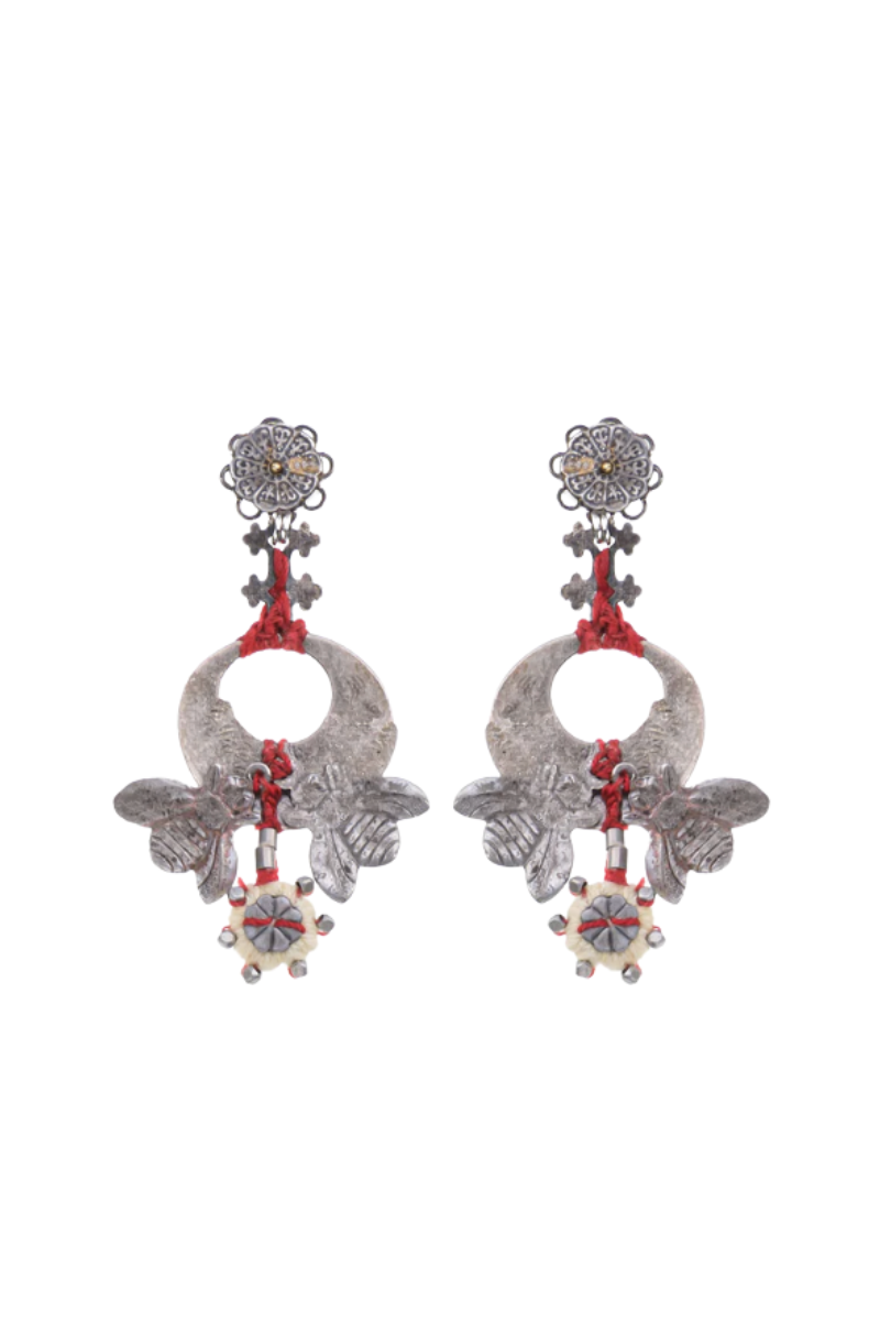 Shop Myrrena Earrrings From The  Metal Bloom Set by Ayala Bar - Origen Imports