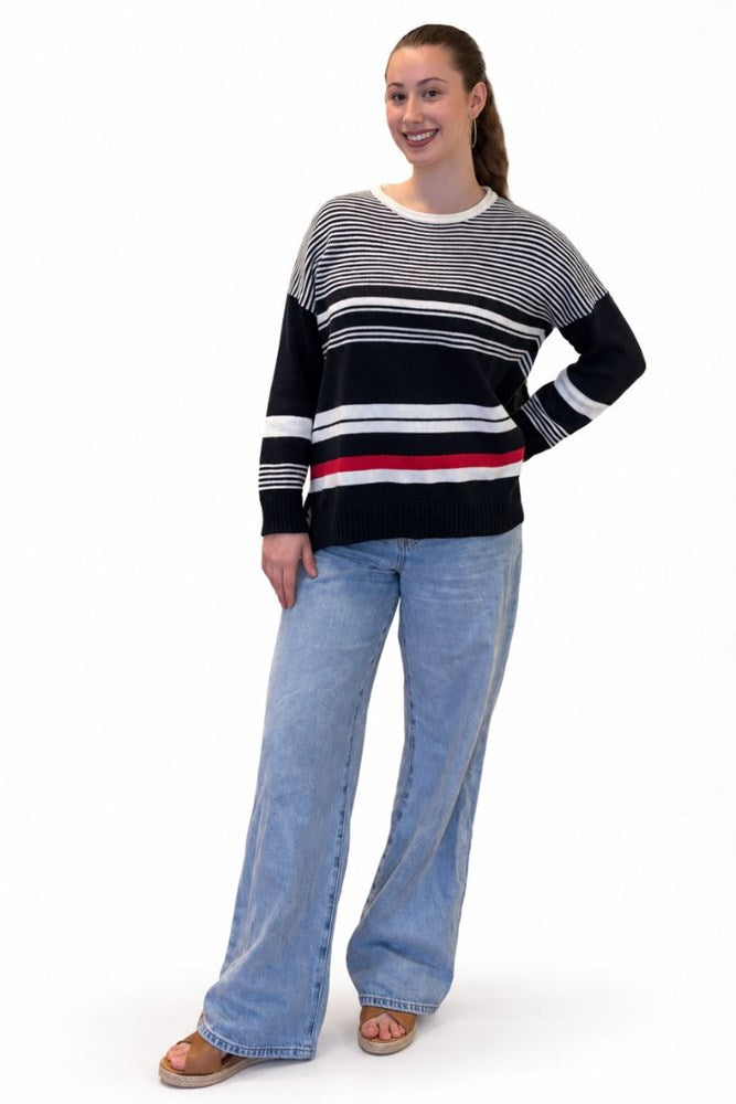 Nautical Sweater - Navy/White