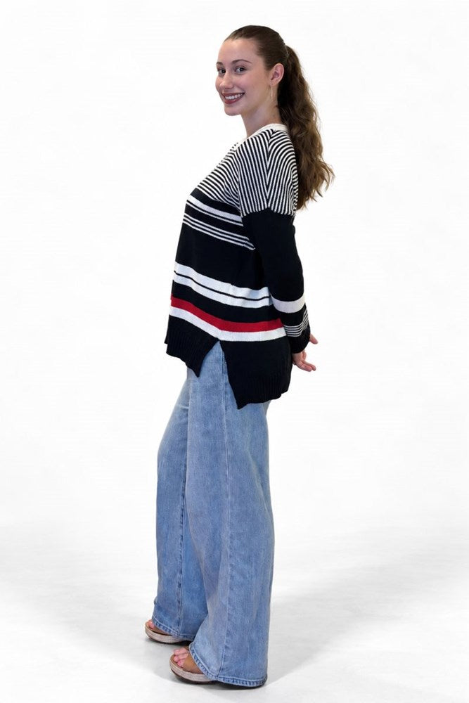 Nautical Sweater - Navy/White