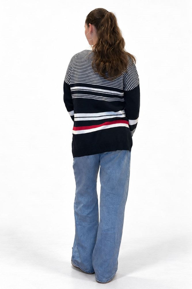 Nautical Sweater - Navy/White