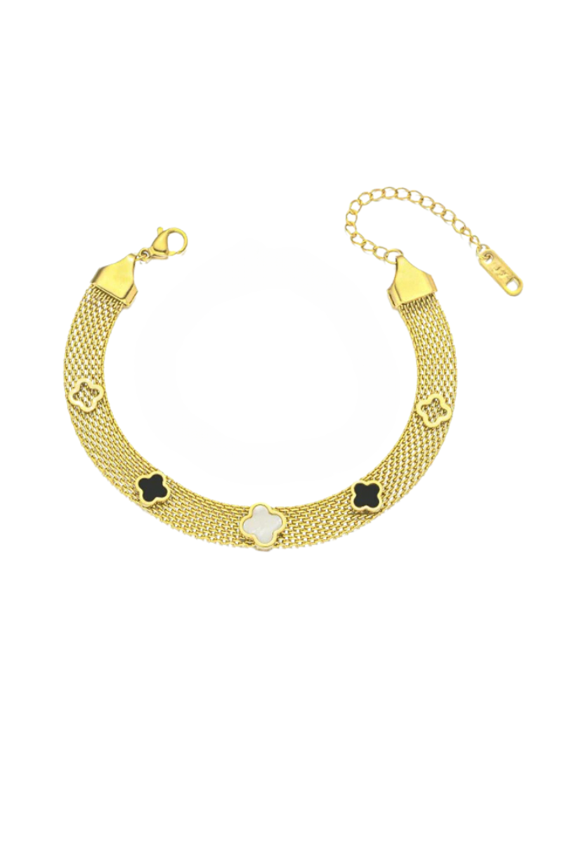 Shop Mesh Clover Bracelet By Susan Rose - Origen Imports
