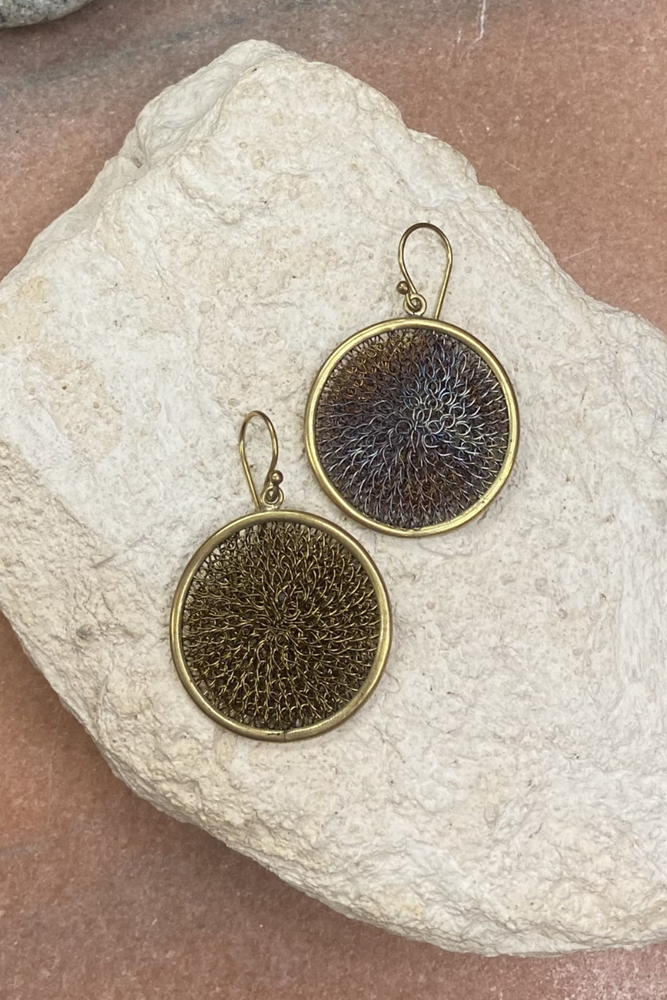 Shop Hand Crochet Circle Earrings - Origen Imports