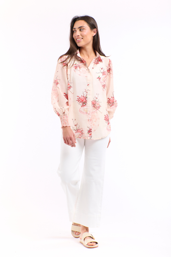 Palace Shirt by Beautiful Stories Apricot