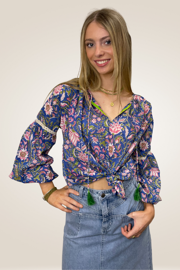 Shop Harlow Peasant Top By Pixi Carnival - Origen Imports