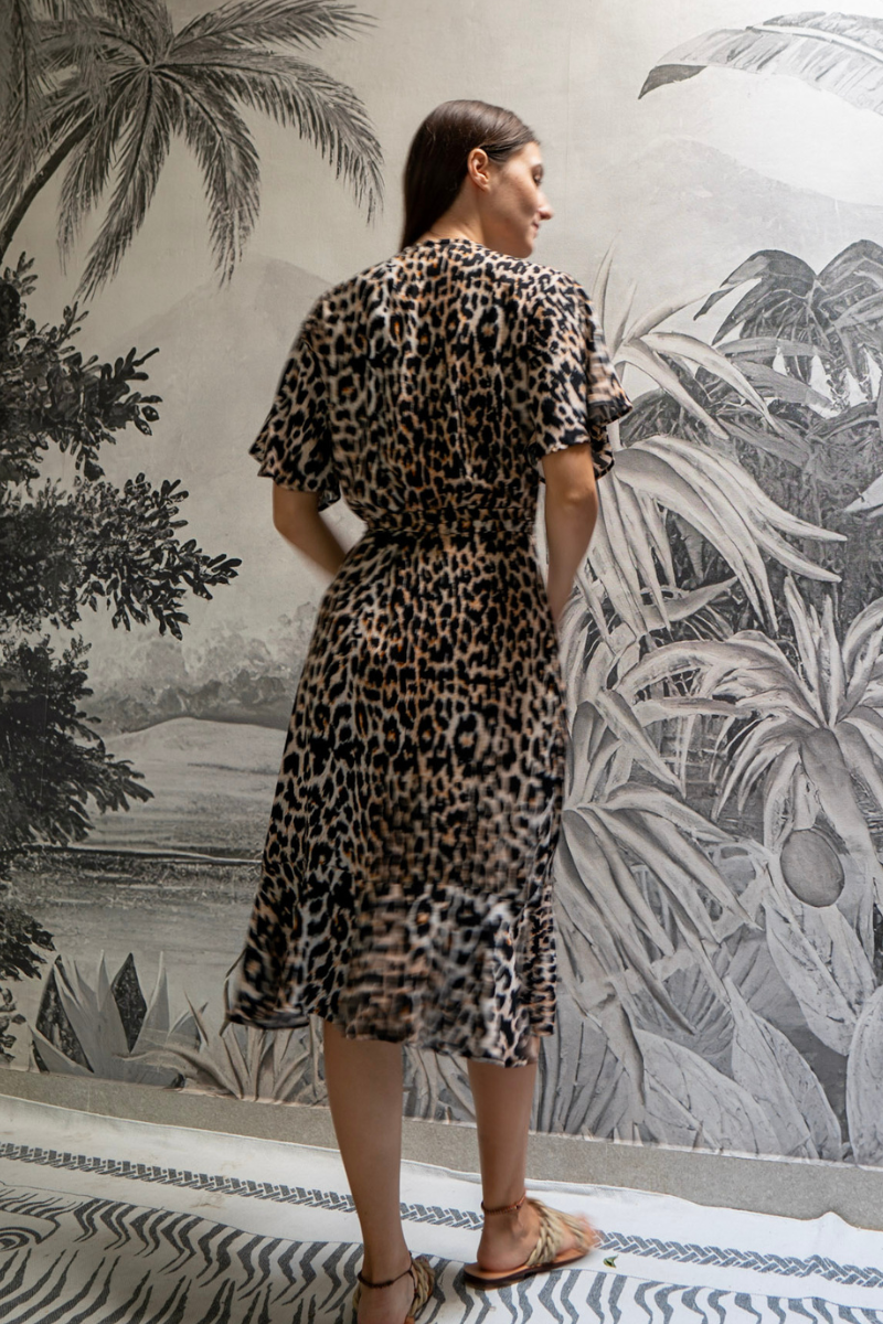 Shop Wrap Dress By Pixi Carnival - Midi - Origen Imports