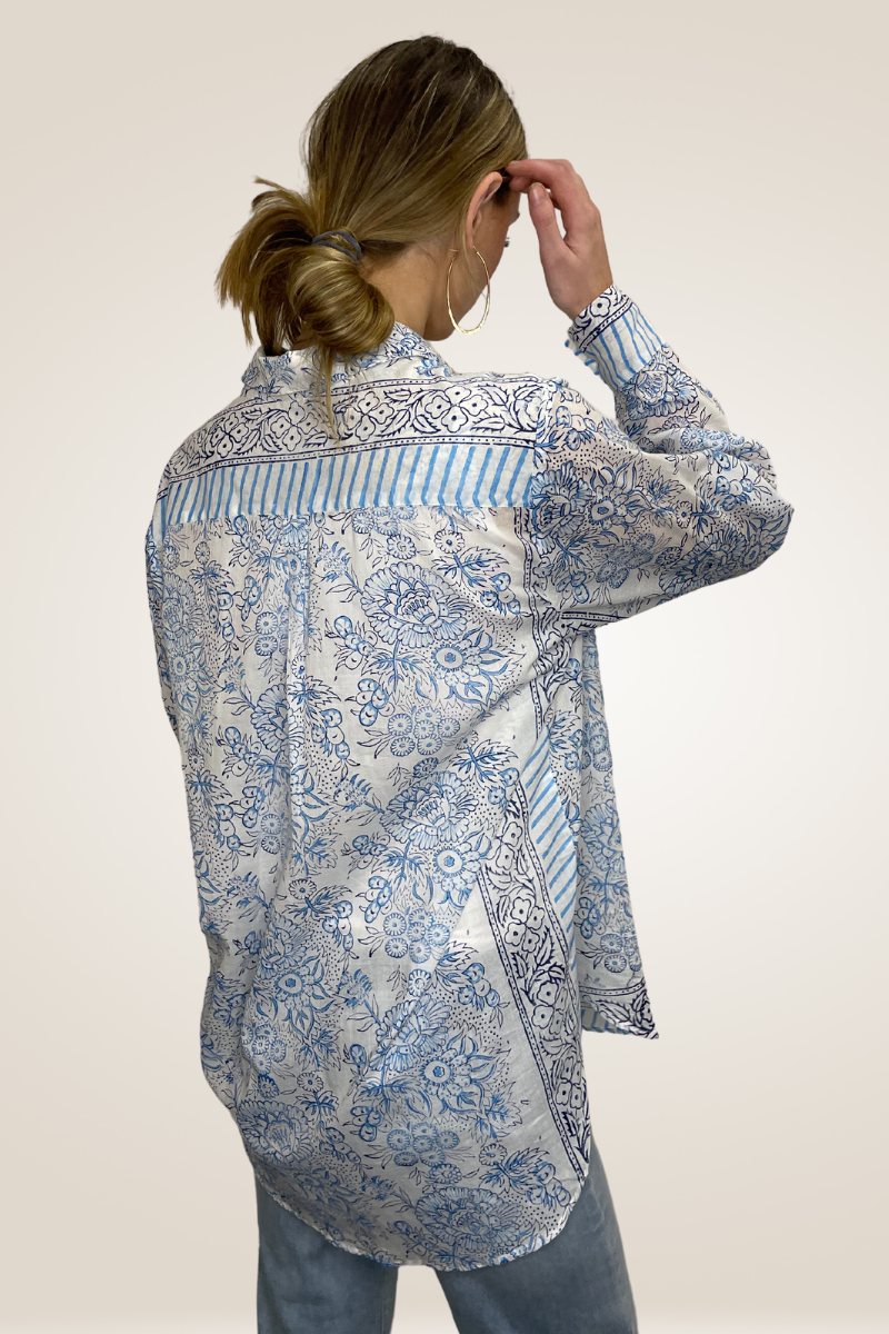 Shop Ziggy Boyfriend Cotton Shirt By Pixi Carnival - Origen Imports