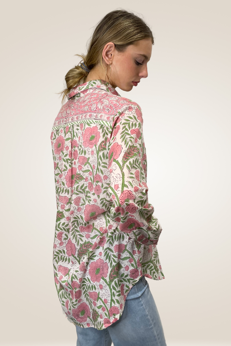 Shop Ziggy Boyfriend Cotton Shirt By Pixi Carnival - Origen Imports