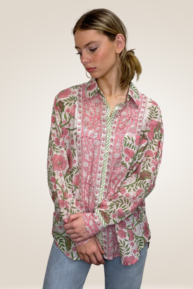 Shop Ziggy Boyfriend Cotton Shirt By Pixi Carnival - Origen Imports