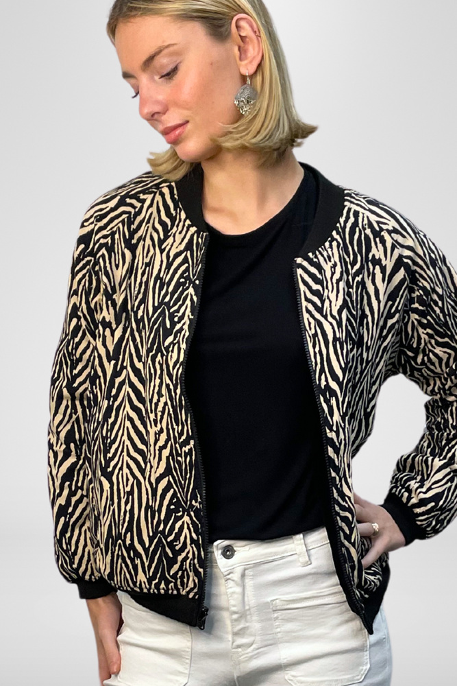 Shop Reversible Velvet Bomber Jacket By Pixi Carnival - Origen Imports