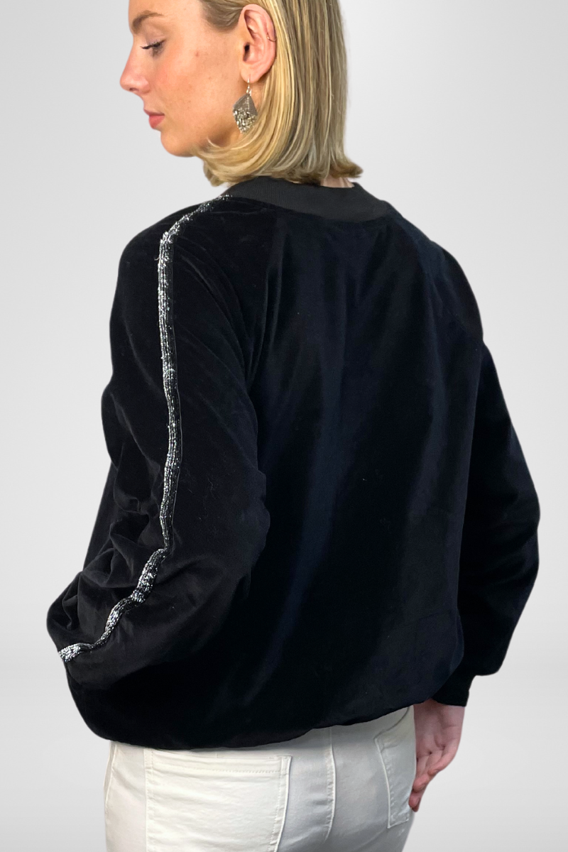 Shop Reversible Velvet Bomber Jacket By Pixi Carnival - Origen Imports