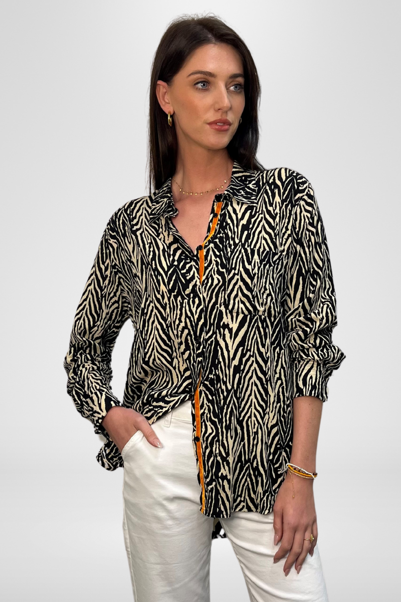 Shop Zebra Shirt By Pixi Carnival - Origen Imports