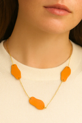 Ridley Mustard and Gold Chain Necklace