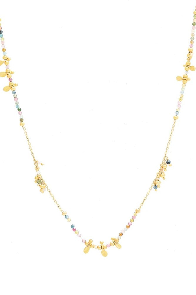 Shop Rosemary Multi Tourmaline Necklace by Rubyteva - Origen Imports