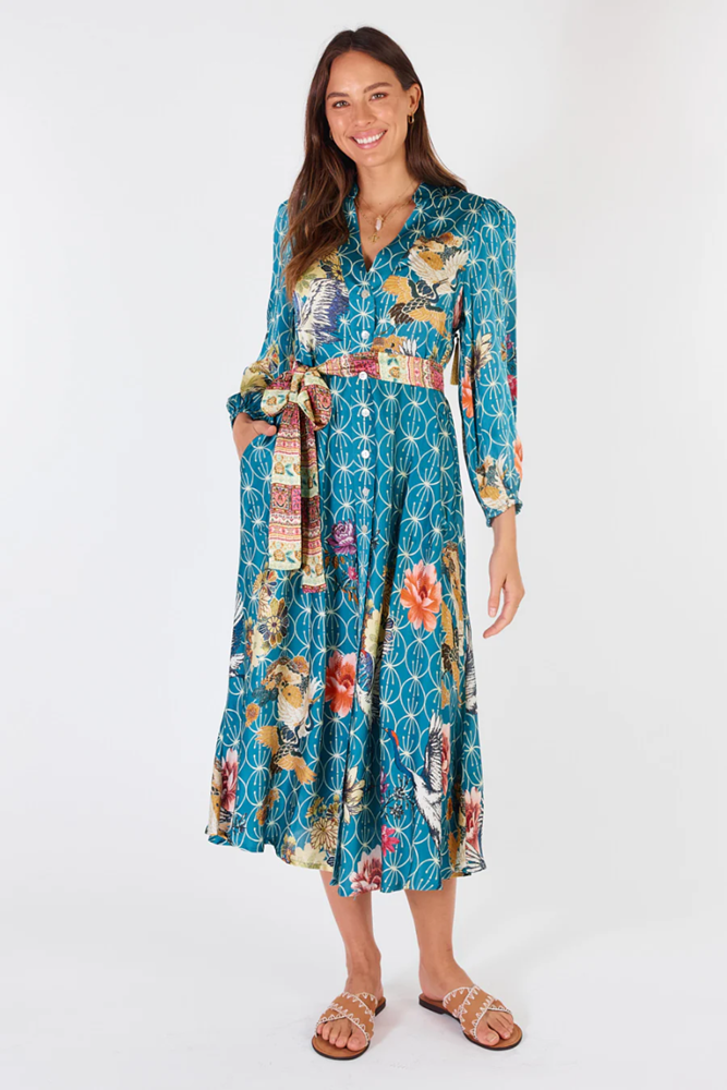 Shop Flamingo Maxi Dress By Rubyyaya - Origen Imports