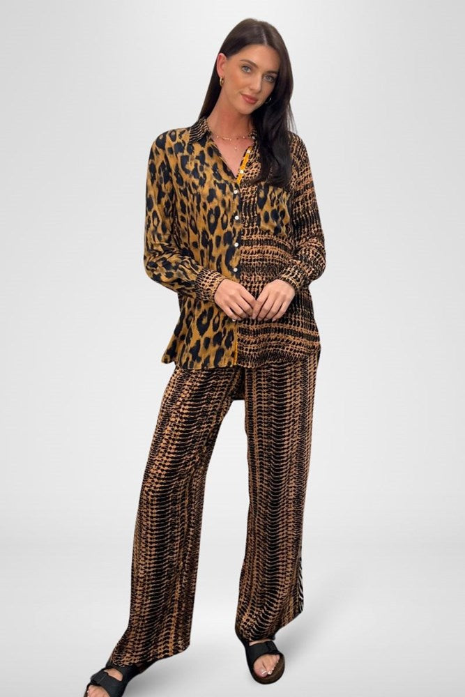Shop Safari Dream Wide Leg Pants by Pixi Carnival - Origen Imports