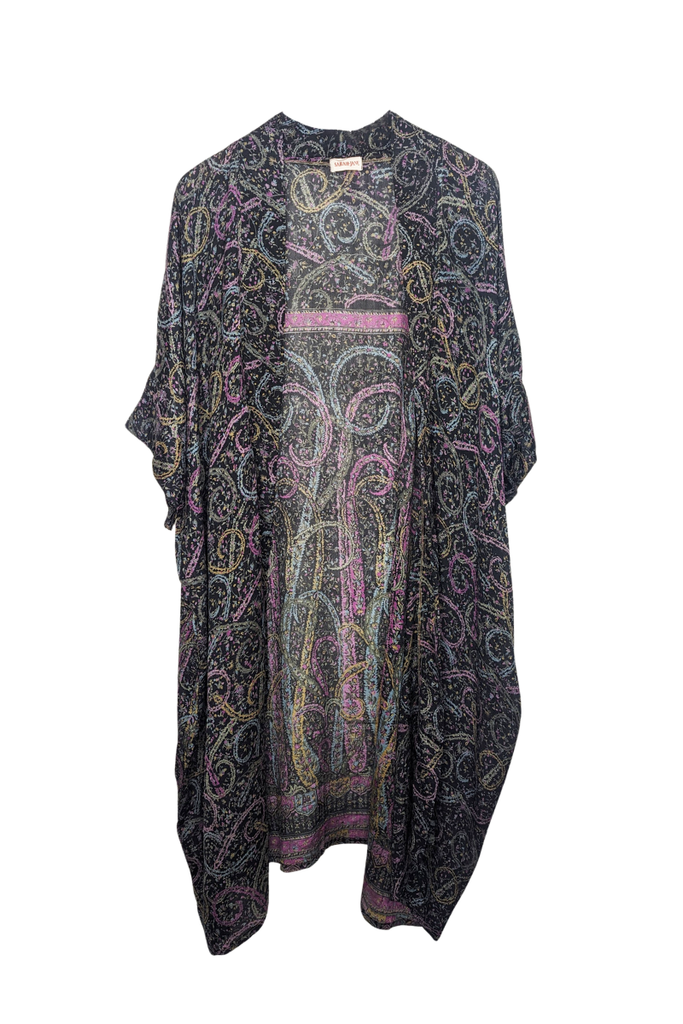 Shop Midi Silk Kimono Jacket By Sarah Jane - Origen Imports