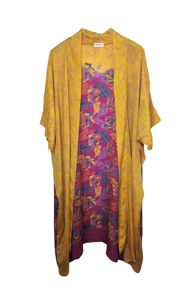 Shop Midi Silk Kimono Jacket By Sarah Jane - Origen Imports