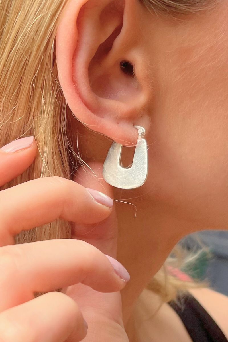 Shop Silver Huggie Earrings By Origen - Origen Imports