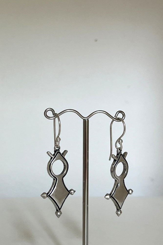 Shop Engraved Brass Tuareg Cross Earrings By Origen Imports - Origen Imports