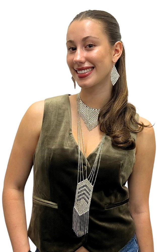 Shop Navaho Long Silver Necklace By Origen Imports - Origen Imports