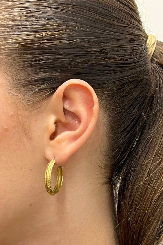 Shop Small Brass Hoop Earrings By Origen Imports - Origen Imports