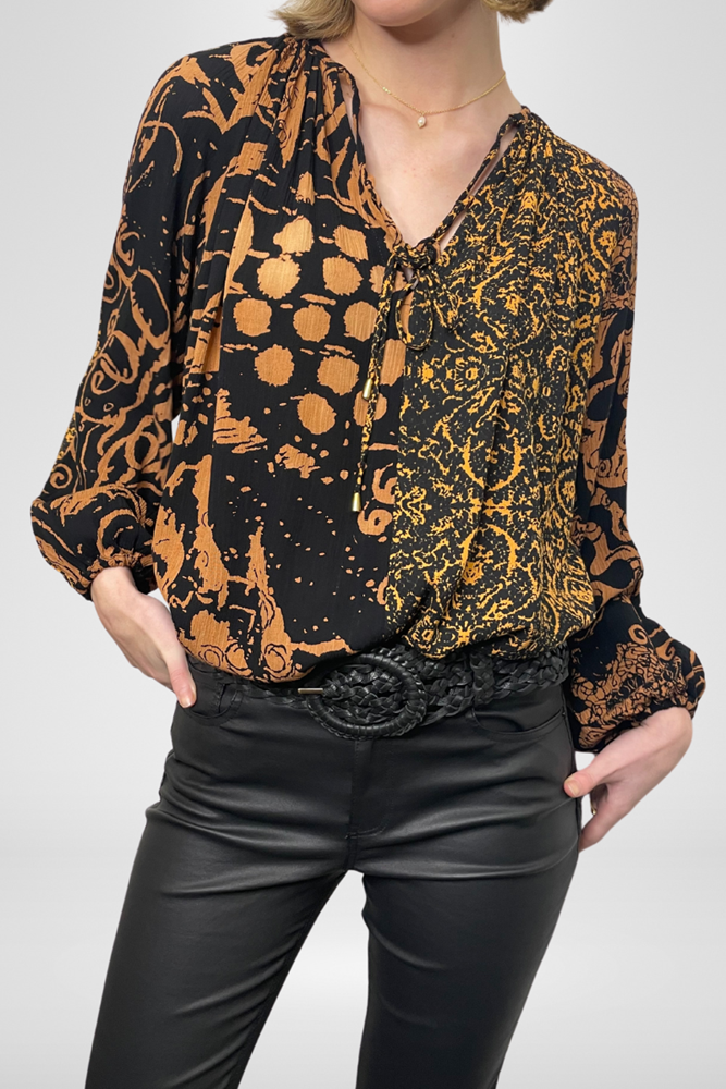 Shop Spliced Blouse By Pixi Carnival - Origen Imports