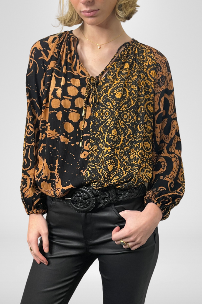 Shop Spliced Blouse By Pixi Carnival - Origen Imports