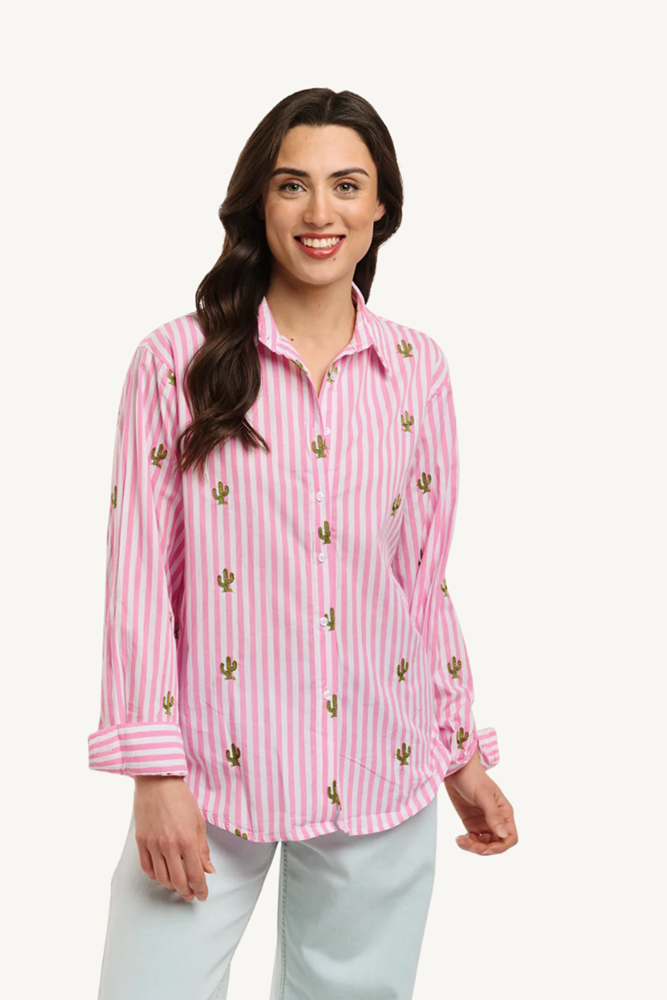 Stripe Cactus Shirt by Italian Star