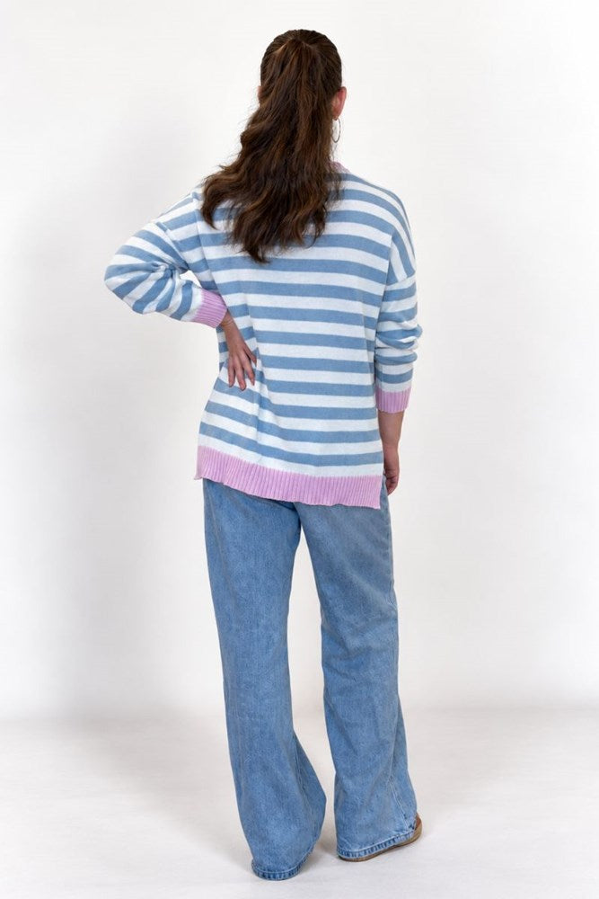 Striped Sweater - Pink/Blue