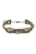 Shop Woven Magrame Triangle Beaded Bracelet Hand Made in Greece - Origen Imports