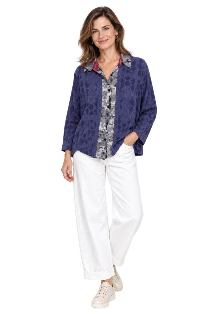 Tilly Cropped Vintage Silk Shirt