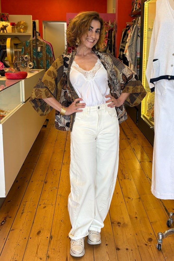 Upcycled Vintage Silk Short Kimono - Various Colours