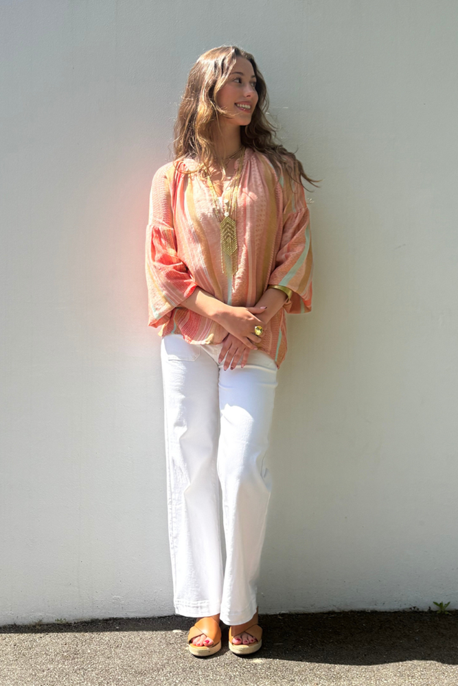 Valentina Top – Rosa Stripe