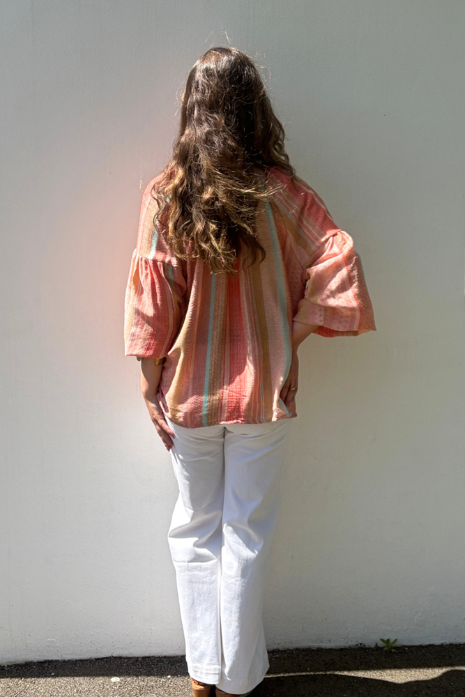 Valentina Top – Rosa Stripe