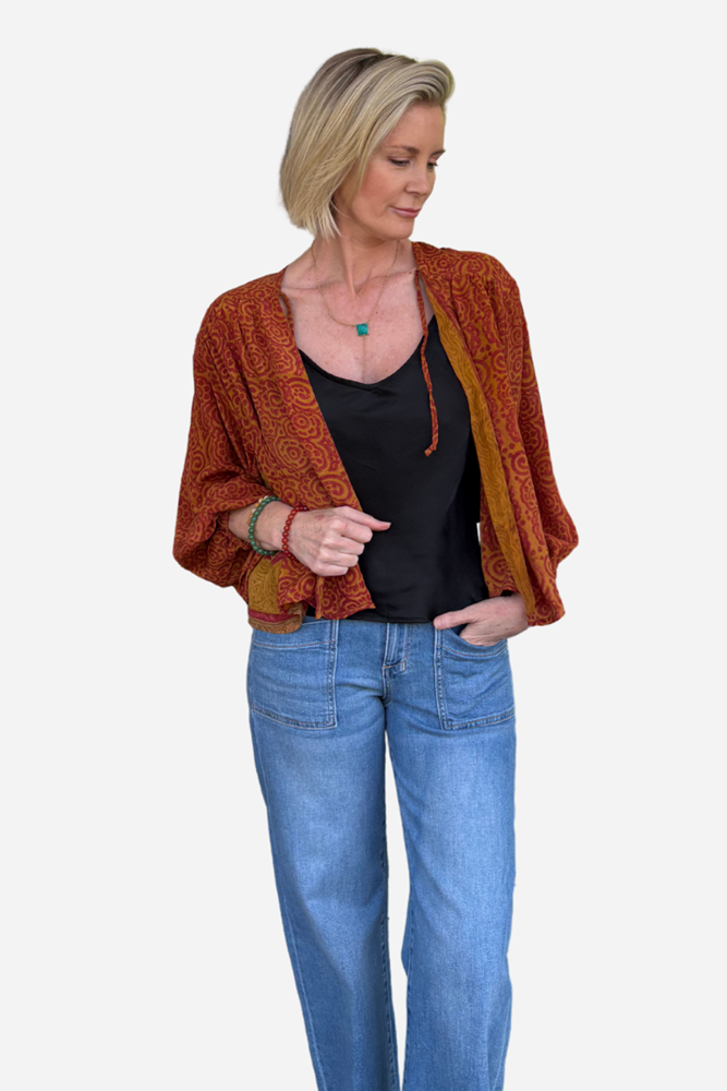 Vintage Silk Short Jackets (Each One-Of-A-Kind)